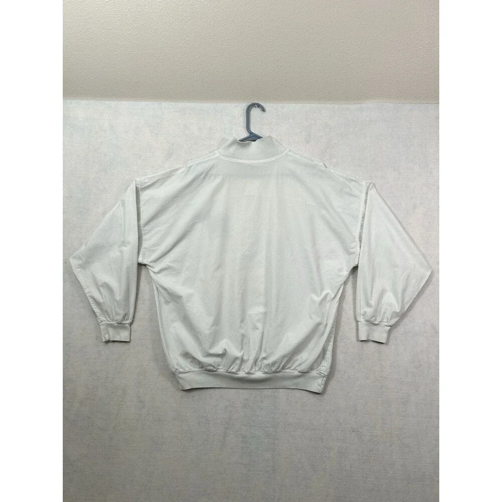 Vintage 90s L Wilson Burnaby Centennial White Button Pullover Long Sleeve Shirt